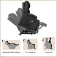 Power Lift Recliner Chair PU Leather for Elderly w/ Massage & Heating Ergonomic Lounge Sofa