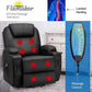 Power Lift Recliner Chair PU Leather for Elderly w/ Massage & Heating Ergonomic Lounge Sofa