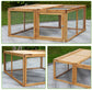 Pet Cage Wood Small Animal Poultry Cage Run w/ Openable Roof & Side Door