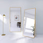 71" x 32" Large Full Length Mirror with Stand, Gold Wall Mounting Full Body Mirror
