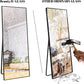 71" x 32" Large Full Length Mirror with Stand, Gold Wall Mounting Full Body Mirror