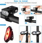 USB Rechargeable Bicycle Light Front & Back, 1000 Lumen Bicycle Headlight & Rear Taillight