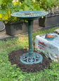 Bird Bath and Solar Powered Round Pond Fountain