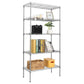 550 lb Capacity 59" Adjustable Shelves 5 Tier Wire Shelving Unit Metal Storage Rack