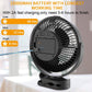 10000mAh Battery Operated Misting Fan with Clip, 8-Inch Mist Fan for Desk, Detachable Battery
